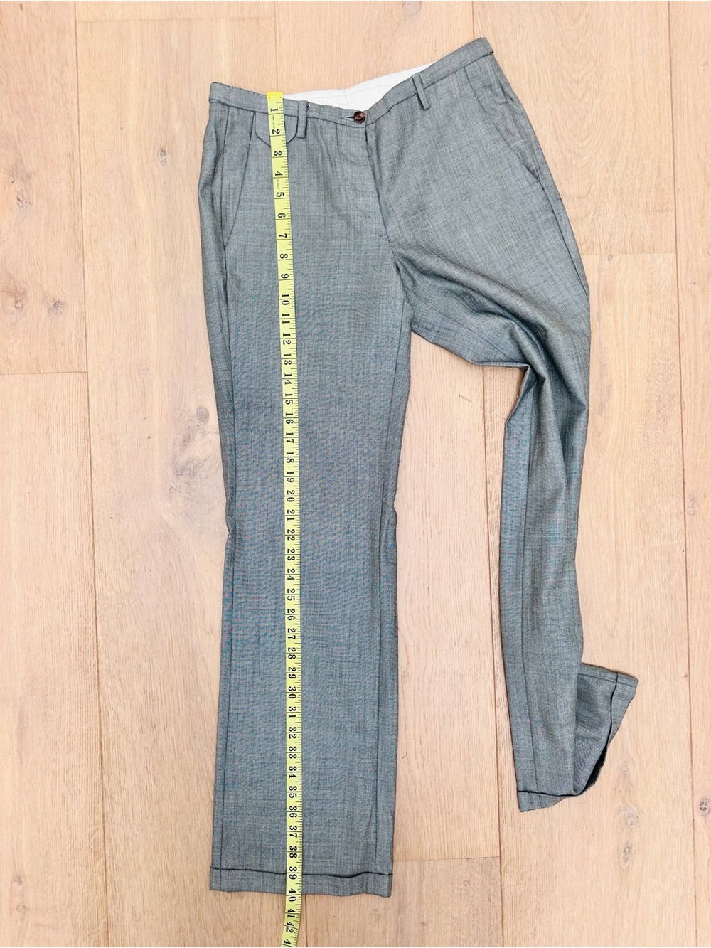 Golden Goose Silver Grey Straight Leg and Black Lined Trouser Interior - Picture 5 of 12